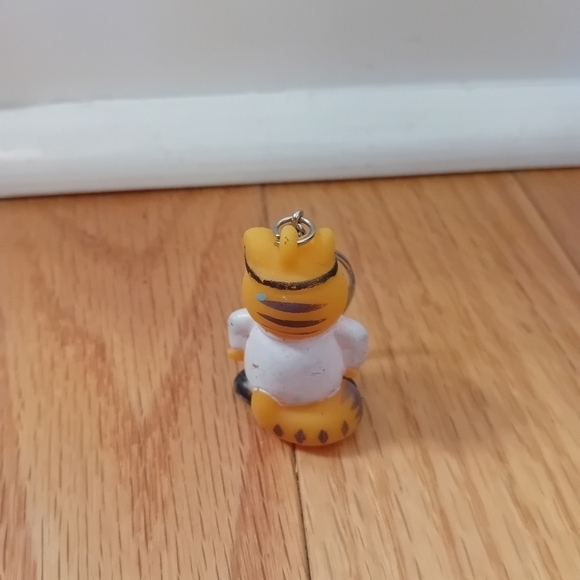 Vintage Gao Nanbei Garfield Fat Cat Tiny Keychain Squishy Doctor Outfit‎ 1.75" - Picture 4 of 7